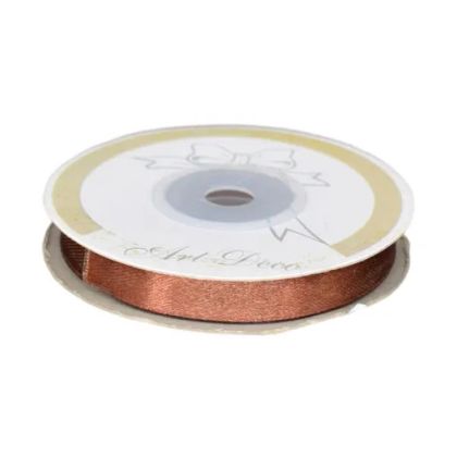 Panglica satin cafea 10mmx25m 478133