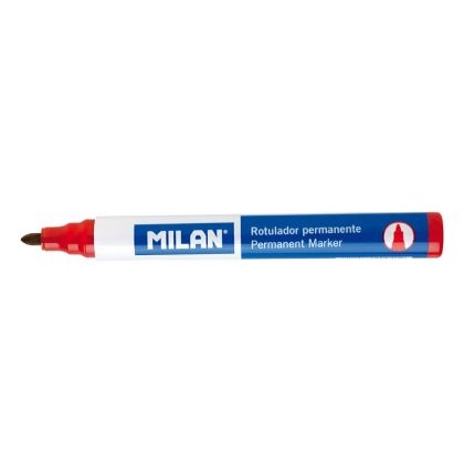 Marker permanent milan varf rotund rosu