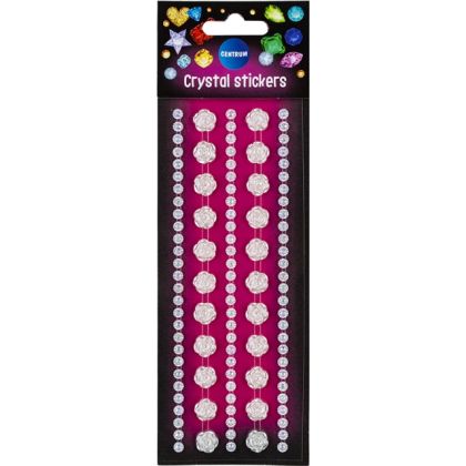 Stickere decorative cristal 3 17x7cm centrum 80963