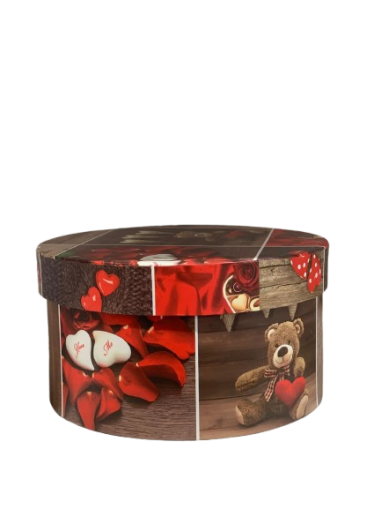 Cutie cadou rotunda cu capac 617-2