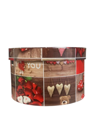 Cutie cadou rotunda cu capac 617-3