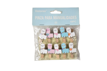 Accesorii craft clame lemn llama 10/set m104234