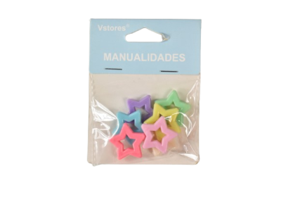 Accesorii craft stelute multicolore 22mm 101803