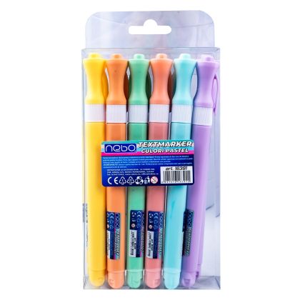 Textmarker culori pastel 12 buc/set - nebo 16391