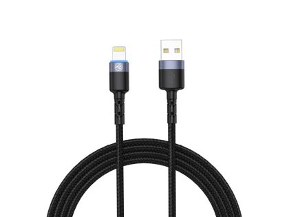Cablu tellur lightning cu led 3a 1.2m negru tll155373