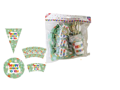 Set accesorii petrecere 6persoane 36piese 085890