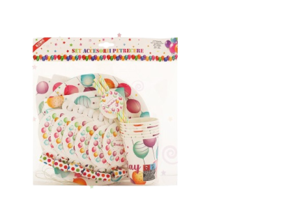 Set accesorii petrecere 6persoane 36piese 085886