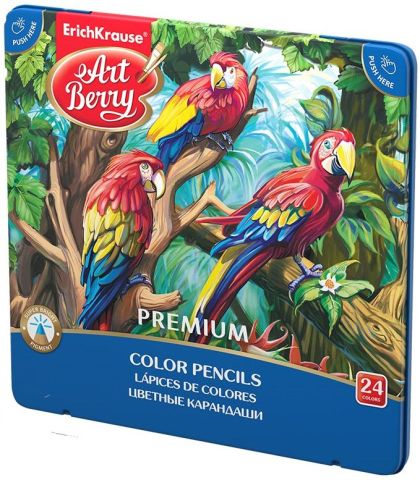 Erich creioane colorate premium 24buc/set 44631