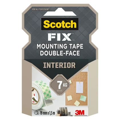 Banda dublu adeziva montare supraf.Interi 19mmx1.5m bad114