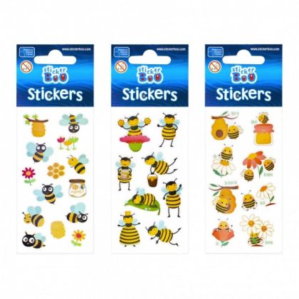 Accesorii creatie sticker albinute 7x18cm set 8 buc a1721
