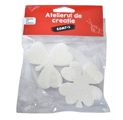 Accesorii craft - trifoi polistiren 2/set