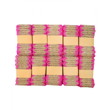 Accesorii creatie panza iuta margine color a1178