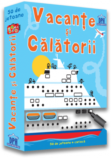 Vacante si calatorii - deseneaza si sterge - 50 de jetoane