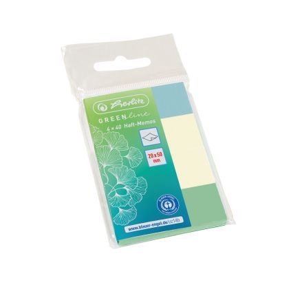 Bloc notite mini adezive 20x50mm 4x50f greenline 50033447