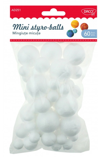 Accesorii craft adr251 mingiute micute polistiren daco      