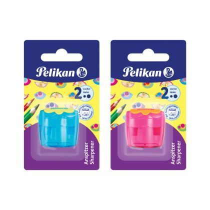 Ascutitoare plastic dubla div cul 1/blister 700429