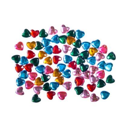 Accesorii craft - zircon color inima 8mm 200/set 137555