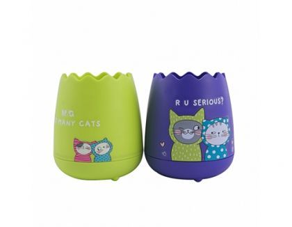 Suport instrumente de scris, plastic, So many cats, M&G