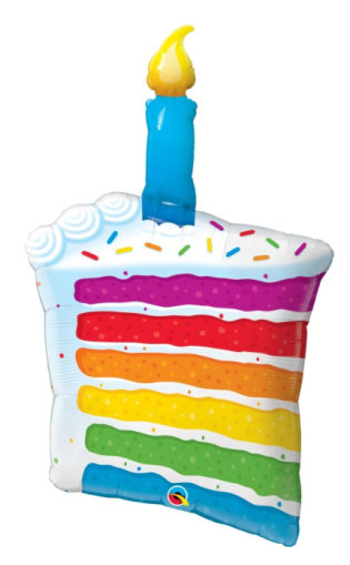Balon folie figurina felie de tort 120cm