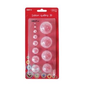 Sablon quilling 3d 12forme daco sb012