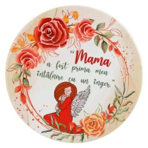 Magnet din ceramica mama mea a fost 8cm 40601