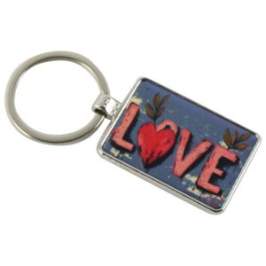Breloc din metal love 7.5cm 1519