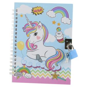 Agenda cu lacat unicorn 13x18cm 816