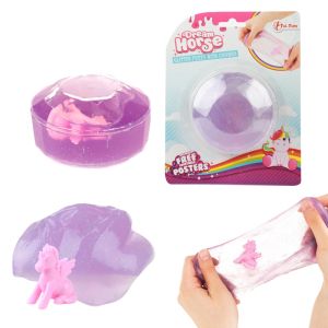 Slime cu sclipici + figurina unicorn toi-toys 35245z
