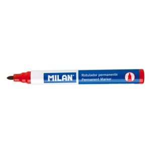 Marker permanent milan varf rotund rosu