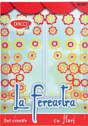 Set creativ la fereastra cu flori daco