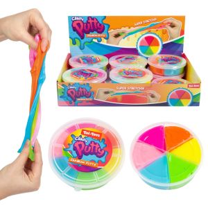 Putty saltaret curcubeu 6 culori/set toi-toys 35945a
