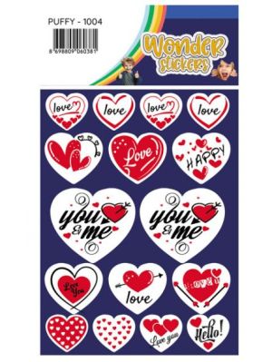 Sticker puffy love series 1004 tanex