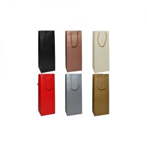 Punga cadou unicolora pt sticle 12x36x9 cm uni-st