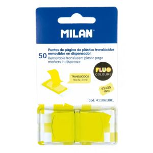 Bloc notes adeziv index 45x25 galben milan
