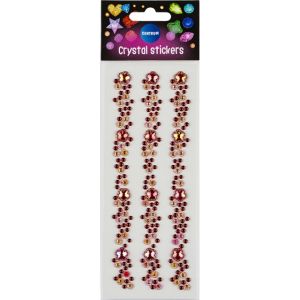 Stickere decorative cristal 2 17x7cm centrum 80960