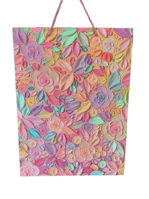 Punga cadou 41.5cm- pudra florala 083 pgcd00083