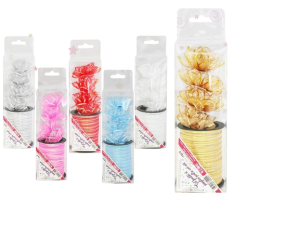 Set fundite 5cm pentru cadouri si panglica 1cm x 10m 078901