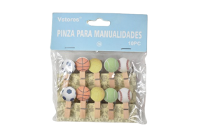Accesorii craft clame lemn mingi 10/set m104239