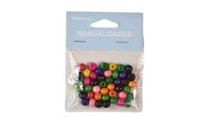 Accesorii craft margele lemn multicolore 8mm 101360
