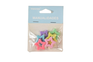 Accesorii craft stelute multicolore 22mm 101803