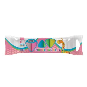 Plastilina culori pastel 10 culori/set 200 g - s-cool sc2830