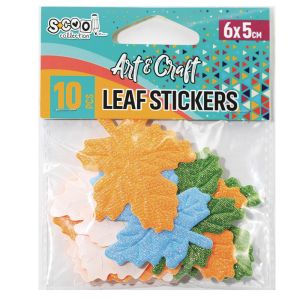 Accesorii craft stickere frunze 10 buc/set - s-cool sc2829