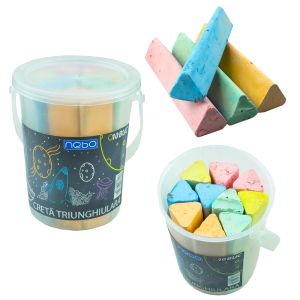 Creta jumbo color triunghiulara 10 buc/set - nebo 16605