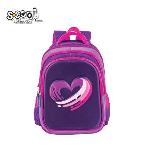 Ghiozdan 3d heart 38x35x20 cm - s-cool sc2650