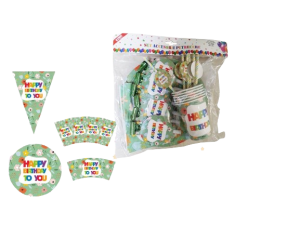 Set accesorii petrecere 6persoane 36piese 085890