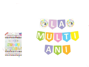 Decoratiune party la multi ani curcubeu 063551