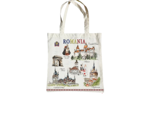 Geanta tip sacosa suvenir Romania 38*42cm 087548