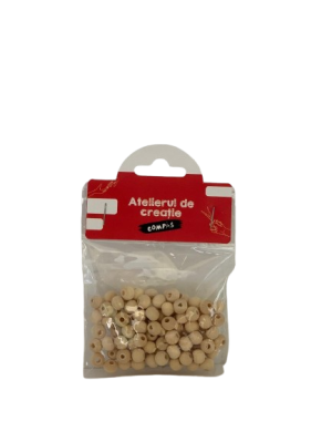 Accesorii craft - bilute lemn natur 100/set