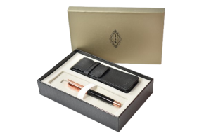 Set cadou pix + husa /239 negru rose gold
