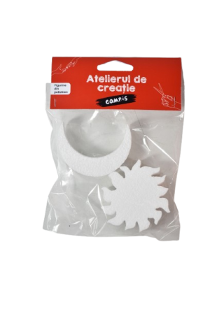 Accesorii craft - set soare si luna polistiren